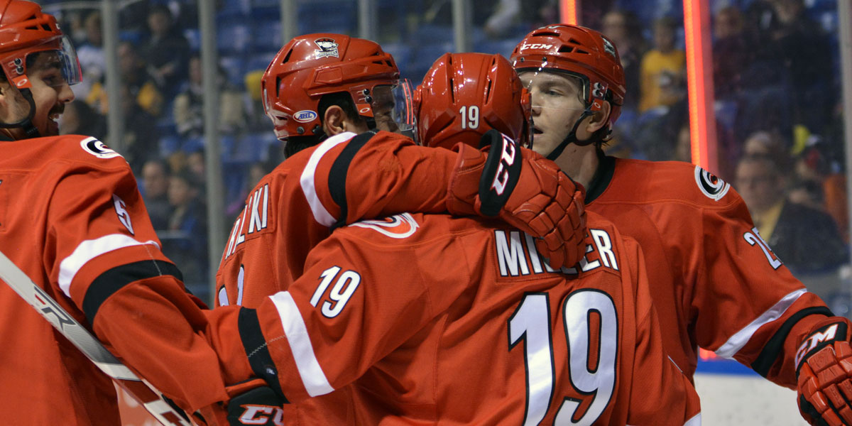 The Charlotte Checkers held on for a 2-1 win over the Wilkes-Barre/Scranton Penguins