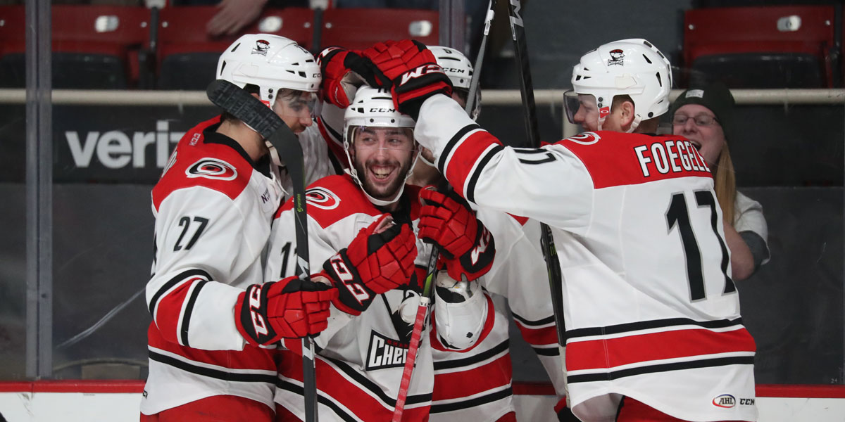 The Charlotte Checkers topped the Laval Rocket 7-5 in a wild game at Bojangles' Coliseum