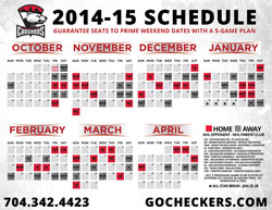 Charlotte Checkers 2014-15 Schedule